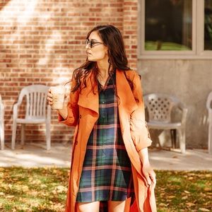 Orange Trench Coat